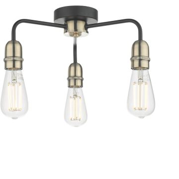 Dar Lighting Kiefer KIE5322 Stropo šviestuvas 3x60w/e27 ip20