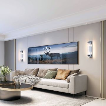 Light Prestige Lorenzo LP-2960/1W CH Sienos lempa 2x40W/E14 IP20