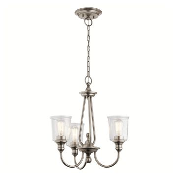 Elstead Lighting WAVERLY KL-WAVERLY3-CLP Švieslentė 3x60W/E27