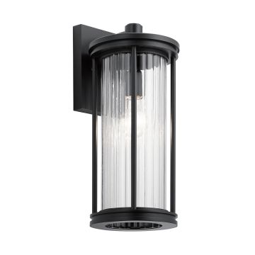 Kichler Barras KL-BARRAS2-M-BK Sienos lempa 1x40W/E27 IP44
