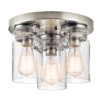 Kichler BRINLEY KL-BRINLEY-F-NI Lubų šviestuvas 3x60W/E27