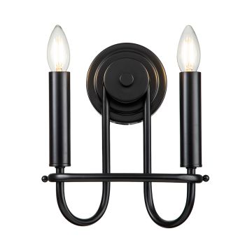 Kichler Capitol Hill KL-CAPITOL-HILL2-BLK Sienos lempa 2x40 W/E14