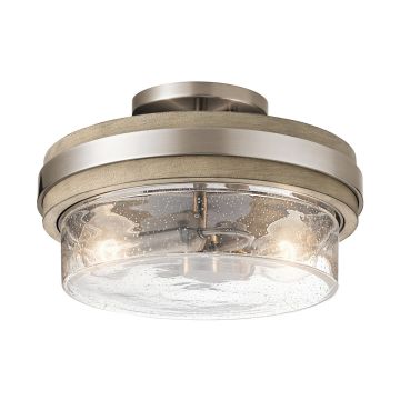 Kichler Grand Bank KL-GRAND-BANK-SF Lubų šviestuvas 2x60W/E27 IP20