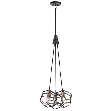 Kichler ROCKLYN KL-ROCKLYN3-RS Pakabinama lempa 3x60W/E27