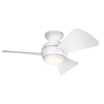Kichler Sola KLF-SOLA-34-WHT Ventiliatorius 1x10W/LED 3000K 1116 lm IP23