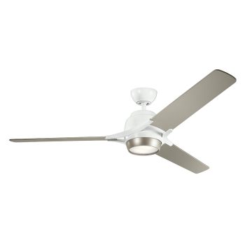 Kichler Zeus KLF-ZEUS-60-WHT Ventiliatorius 1x10W/LED 3000K 1116 lm IP20