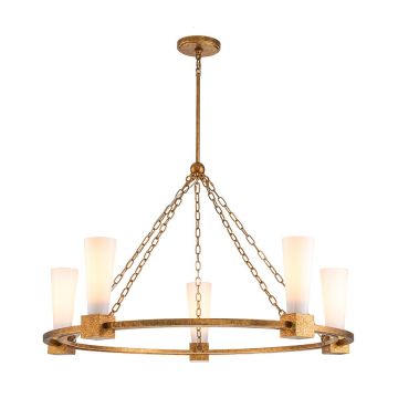 Elstead Lighting Kristy KRISTY5-DG-OPAL Švieslentė 5x40W/E27 IP20