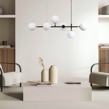 Light Prestige Alisa LP-005/6P BK/WH Pakabinama lempa 6x40W/E14 IP20