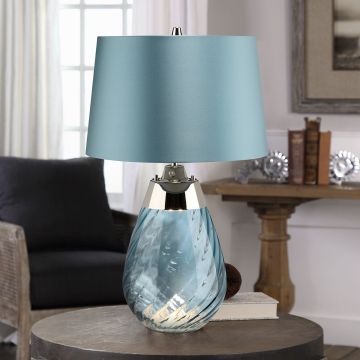 Elstead Lighting LENA SMALL LENA-TL-S-BLUE Stalo lempa 1X7W/GU10+1x60W/E27