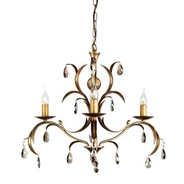 Elstead Lighting LILY LL3-ANT-BRZ Švieslentė 3x60W/E14