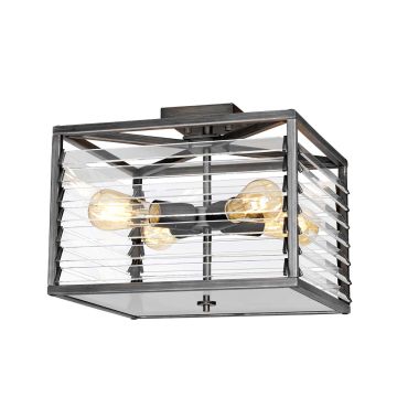 Elstead Lighting Louvre LOUVRE-4F Lubų šviestuvas 4x60W/E27