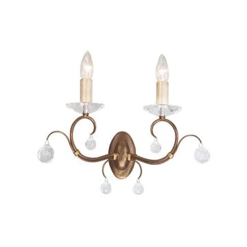 Elstead Lighting LUNETTA LUN2-BRONZE Sienos lempa 2x60W/E14
