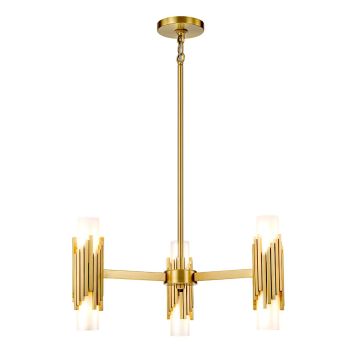 Elstead Lighting Marvele MARVELE6-AB-OPAL Švieslentė 6x40W/E14 IP20