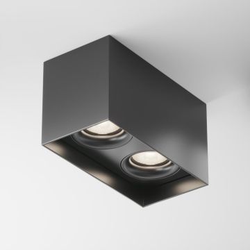 Maytoni SLIM C015CL-02B Lubų šviestuvas 2x50W/GU10 IP20