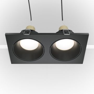 Maytoni ZOOM DL033-2-02B Įmontuojamas apšvietimas 2x50W/GU10 IP65