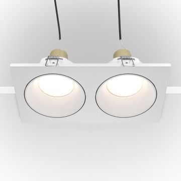 Maytoni ZOOM DL033-2-02W Įmontuojamas apšvietimas 2x50W/GU10 IP65