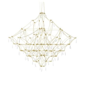 King Home CONSTELATION GOLD MSE1501100127 Pakabinama lempa 72x72W/LED 3000K 2880LM IP20