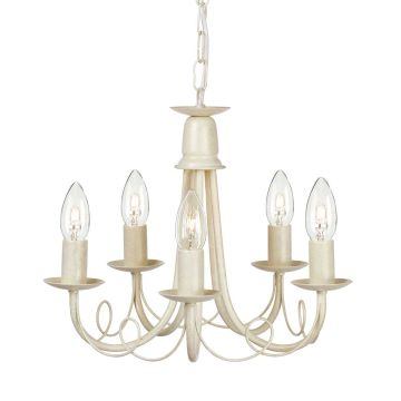 Elstead Lighting MINSTER MN5-IV-GOLD Švieslentė 5x60W/E14