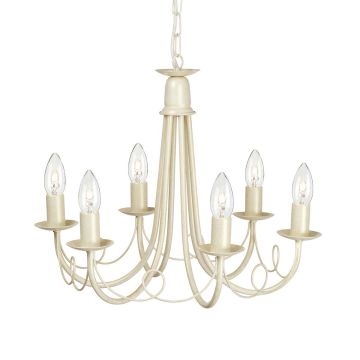 Elstead Lighting MINSTER MN6-IV-GOLD Švieslentė 6x60W/E14