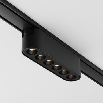 Maytoni POINTS TR082-1-6W3K-M-B Geležinkelio švieslentė 6x6W/LED 3000K 600LM IP20