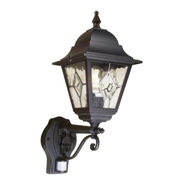 Elstead Lighting SECURITY LANTERS NR1-PIR-BLACK Sienos lempa 1x60W/E27 IP43