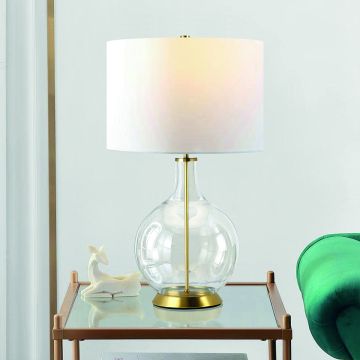 Elstead Lighting Orb ORB-CLEAR-AB-WHT Stalo lempa 1x60W/E27
