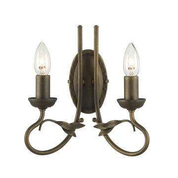 Elstead Lighting OLIVIA OV2-BLK-GOLD Sienos lempa 2x60W/E14