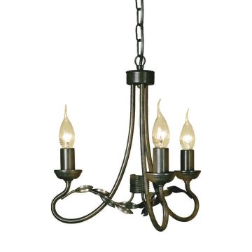 Elstead Lighting OLIVIA OV3-BLK-GOLD Švieslentė 3x60W/E14