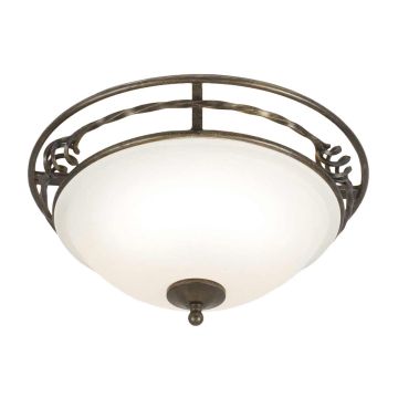 Elstead Lighting PEMBROKE PB-F-A-BLK-GOLD Lubų šviestuvas 2x60W/E27