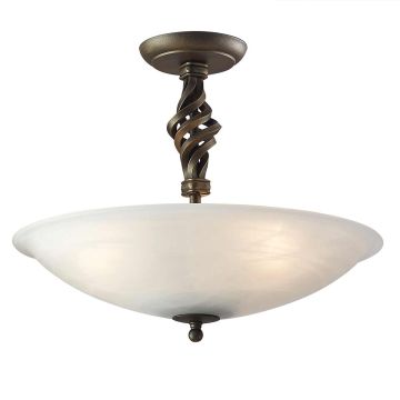 Elstead Lighting PEMBROKE PB-SF-A-BLK-GOLD Stropo šviestuvas 3x60W/E27
