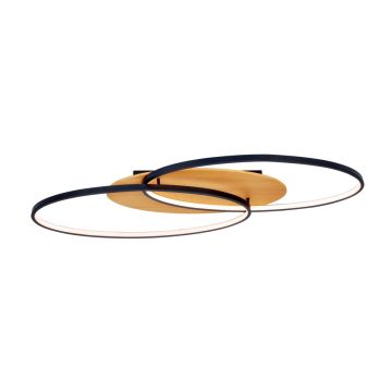 Italux Poraso PLF-93439-24W-WO Lubų šviestuvas 2x24W/LED 3000K 920lm IP20