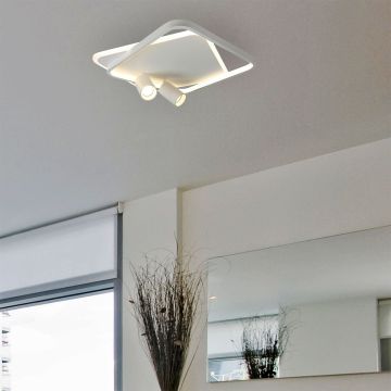 Light Prestige Parma LP-0612/2C Square WH Taškinis šviestuvas 2x50W/GU10 3000K|4000K|6000K IP20