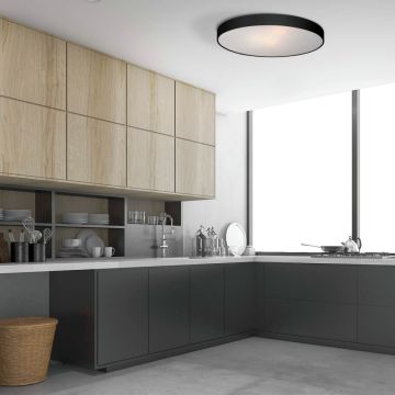 Light Prestige Rapido LP-433/1C L BK Lubų šviestuvas 1x45W/LED 4000K 2520 lm IP20