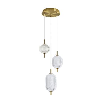 Italux Corado PND-81438-3-GD Pakabinama lempa 1x23W/LED 3000K 2104lm IP20