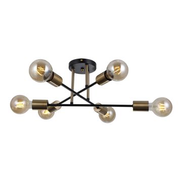 Italux FORMIO PND-4052-6-BL-HBR Stropo šviestuvas 6x40W/E27 IP20