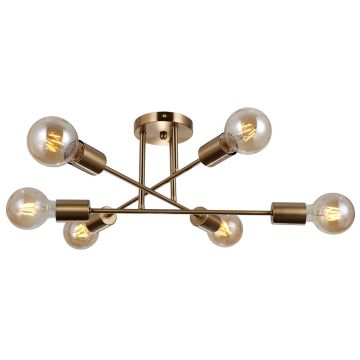 Italux FORMIO PND-4052-6-HBR Stropo šviestuvas 6x40W/E27 IP20