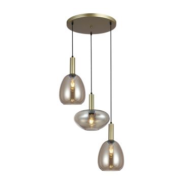 Italux Gater PND-23541-3-GD-CH Pakabinama lempa 3x40W/E27 IP20