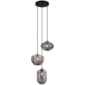 Italux HATELLA PND-112038-3A-BRO+SG Pakabinama lempa 3x40W/E27 IP20