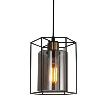 Italux KALULA PND-78901-1-BK+SG Pakabinama lempa 1x40W/E27 IP20
