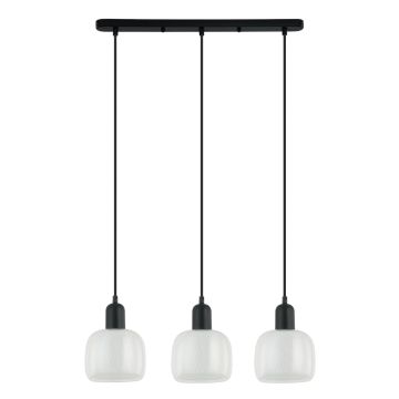 Italux LAMEZIA PND-67594-3-BK+CL Pakabinama lempa 3x40W/E27 IP20