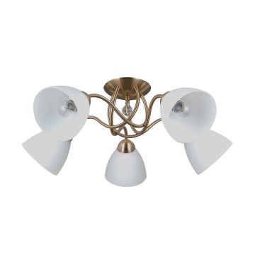 Italux Lugano PND-5643-5-HBR Stropo šviestuvas 5x40W/E27 IP20