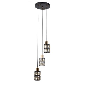 Italux Menfi PND-44236-3-BK-GD Pakabinama lempa 3x40W/E27 IP20