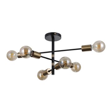 Italux PIANSI PND-4025-6-BL-HBR Pakabinama lempa 6x40W/E27 IP20