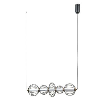 Italux Rabel PND-344221-5-BK Pakabinama lempa 5x18W/LED 3000K 1116lm IP20