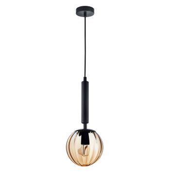 Italux RAVENA PND-2324-1 BK+AMB Pakabinama lempa 1x10W/E27 IP20