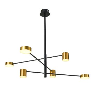 Italux REMDAL PND-16374-6-BK-GD-4K Pakabinama lempa 36W/LED 4000K 2700LM IP20