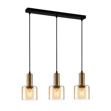 Italux SANTIA PND-65342-3-BRO+AMB Pakabinama lempa 3x40W/E27 IP20