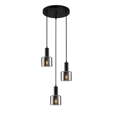 Italux SANTIA PND-65342-3A-BK+SG Pakabinama lempa 3x40W/E27 IP20