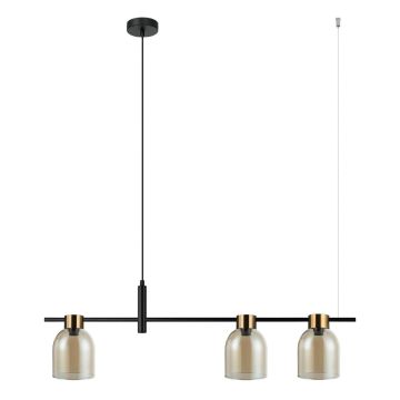 Italux SERVIO PND-66892-3-BK-AMB Pakabinama lempa 3x40W/E14 IP20
