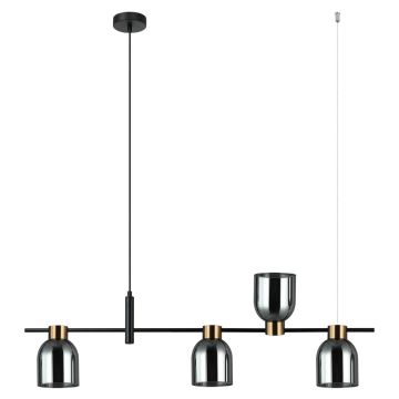 Italux SERVIO PND-66892-4-BK-SG Pakabinama lempa 4x40W/E14 IP20